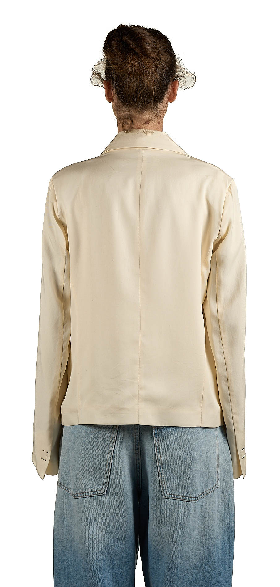 DANIELE BASTA LEATHER AND SILVER JACKET 